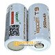 Акумулятор літій-іонний Li-ion 16340 CR123A RCR123A INR Vapcell T9 950mah 3.7V 3A без захисту, стандартна довжина 34мм