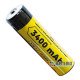 Акумулятор 18650 із виступаючим контактом плюс Vapcell INR B34 3400mah 3.6V 10A без захисту
