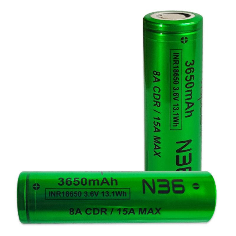 Акумулятор Li-ion 18650 Vapcell INR N36 3650mah 3.6V 8/15A високотоковий