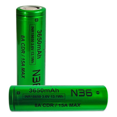 18650 Vapcell INR N36 3650mah 3.6V 8/15A без захисту