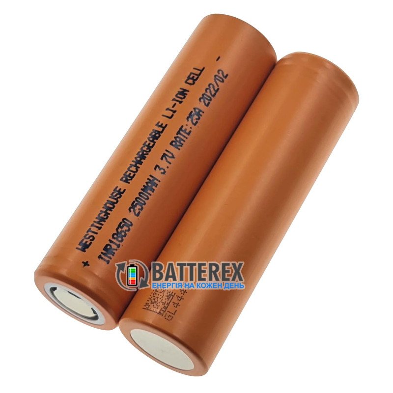 Акумулятор 18650 Westinghouse INR18650 2500mah 3.7V 25A високотоковий