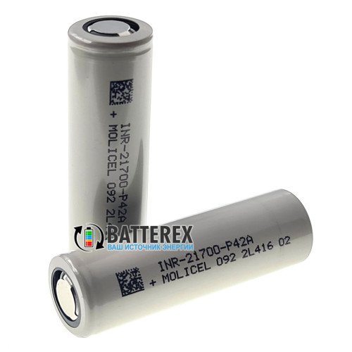 21700 Molicel INR P42A 4200mah 3.6V 45A высокотоковый - реальная ёмкость и токоотдача
