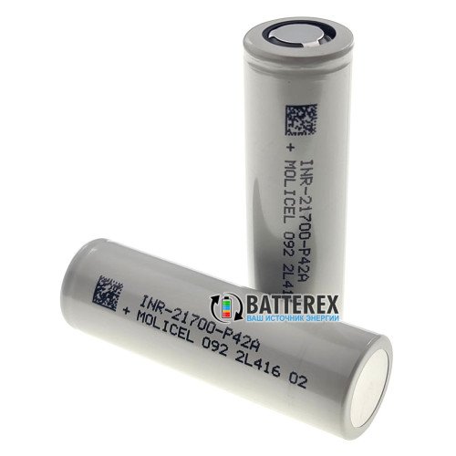 21700 Molicel INR P42A 4200mah 3.6V 45A высокотоковый - реальная ёмкость и токоотдача