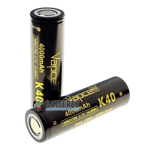 21700 Vapcell INR K40 4000mah 3.7V 30/45A высокотоковый - реальная ёмкость и токоотдача